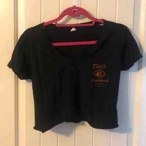 Tito’s handmade vodka cropped tee